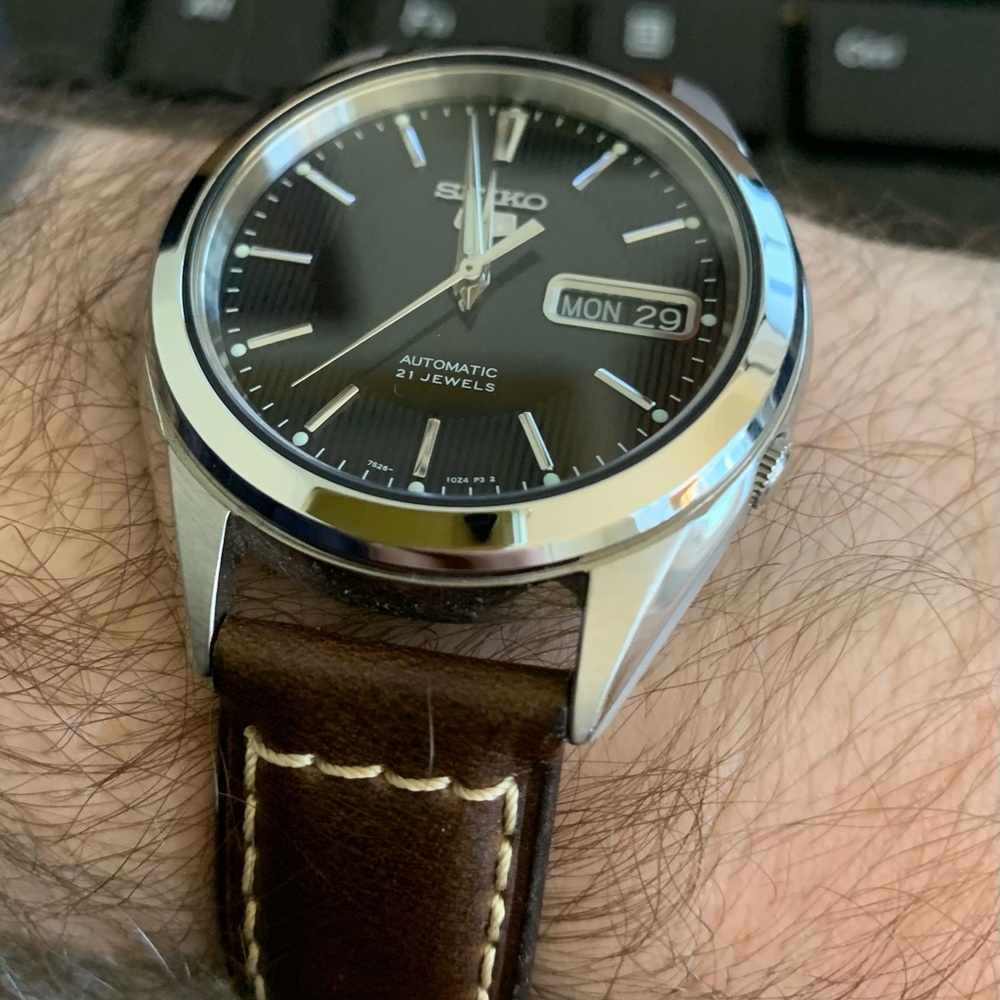 Seiko SNKL23 Automatic Black Dial Dress Watch